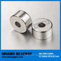 Imán de anillo NdFeB permanente con magnetización radial